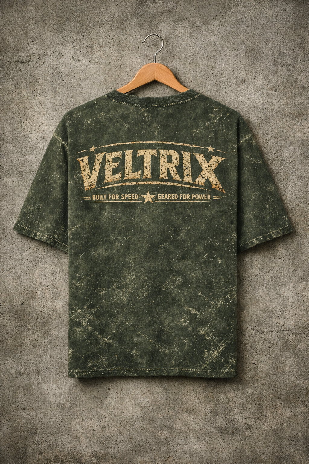 Veltrix Acid Wash Oversized Tee – Vintage Edition