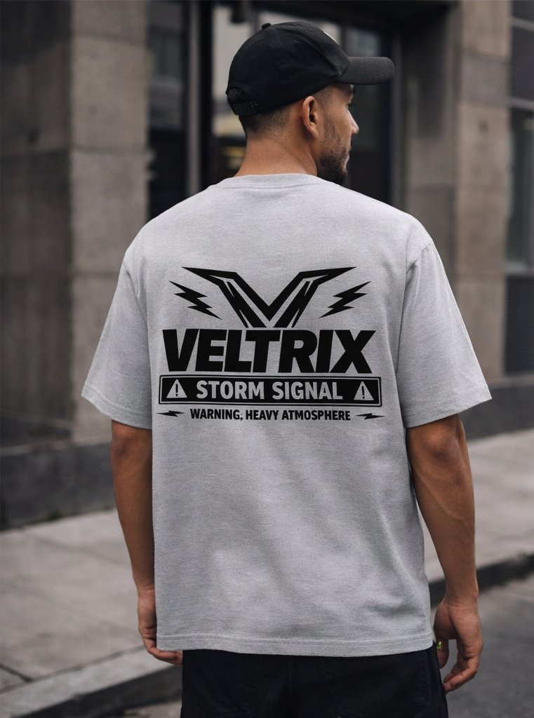 Veltrix - Storm Signal Oversized Unisex T-Shirt