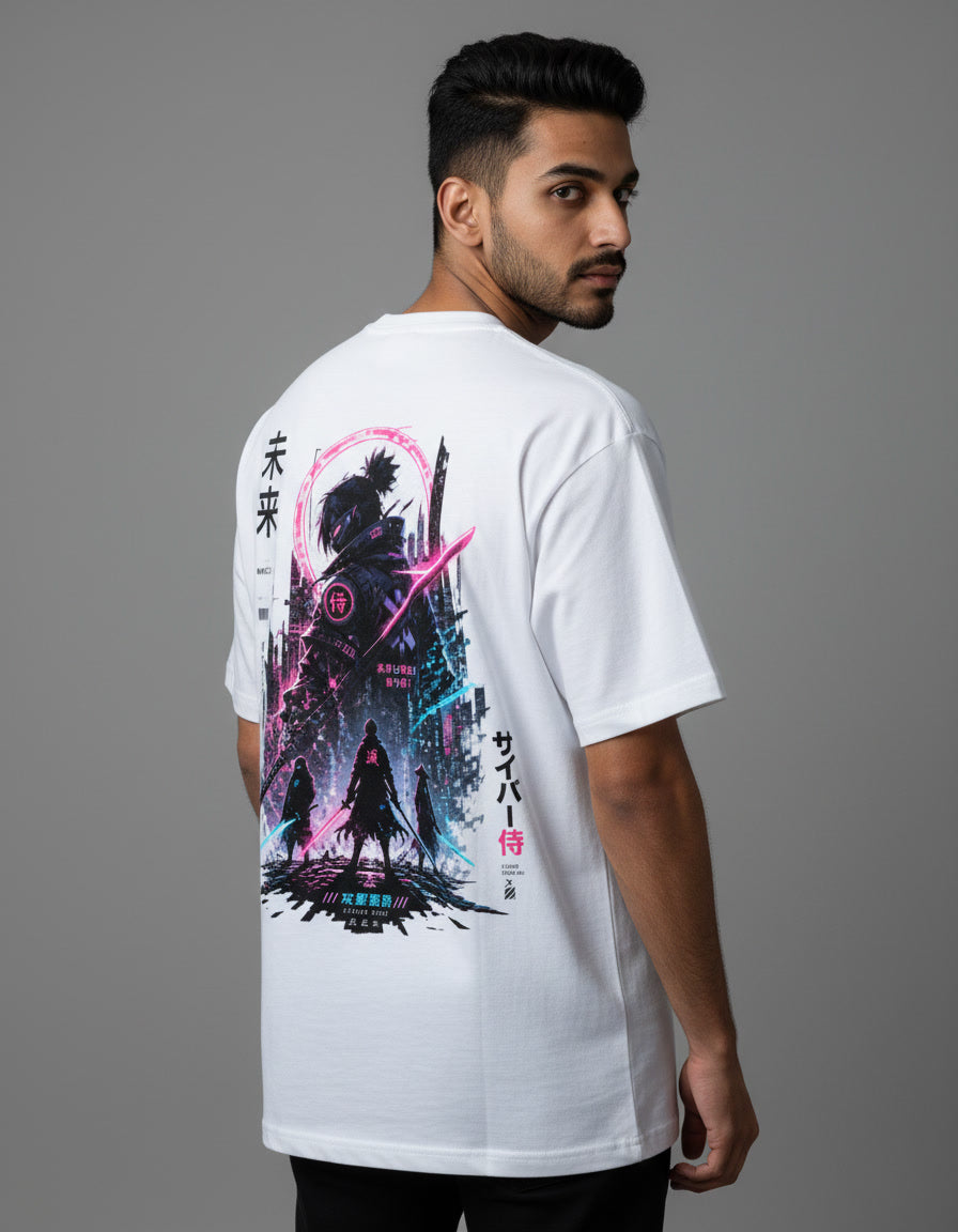 Cyber Samurai Oversized Classic T-Shirt