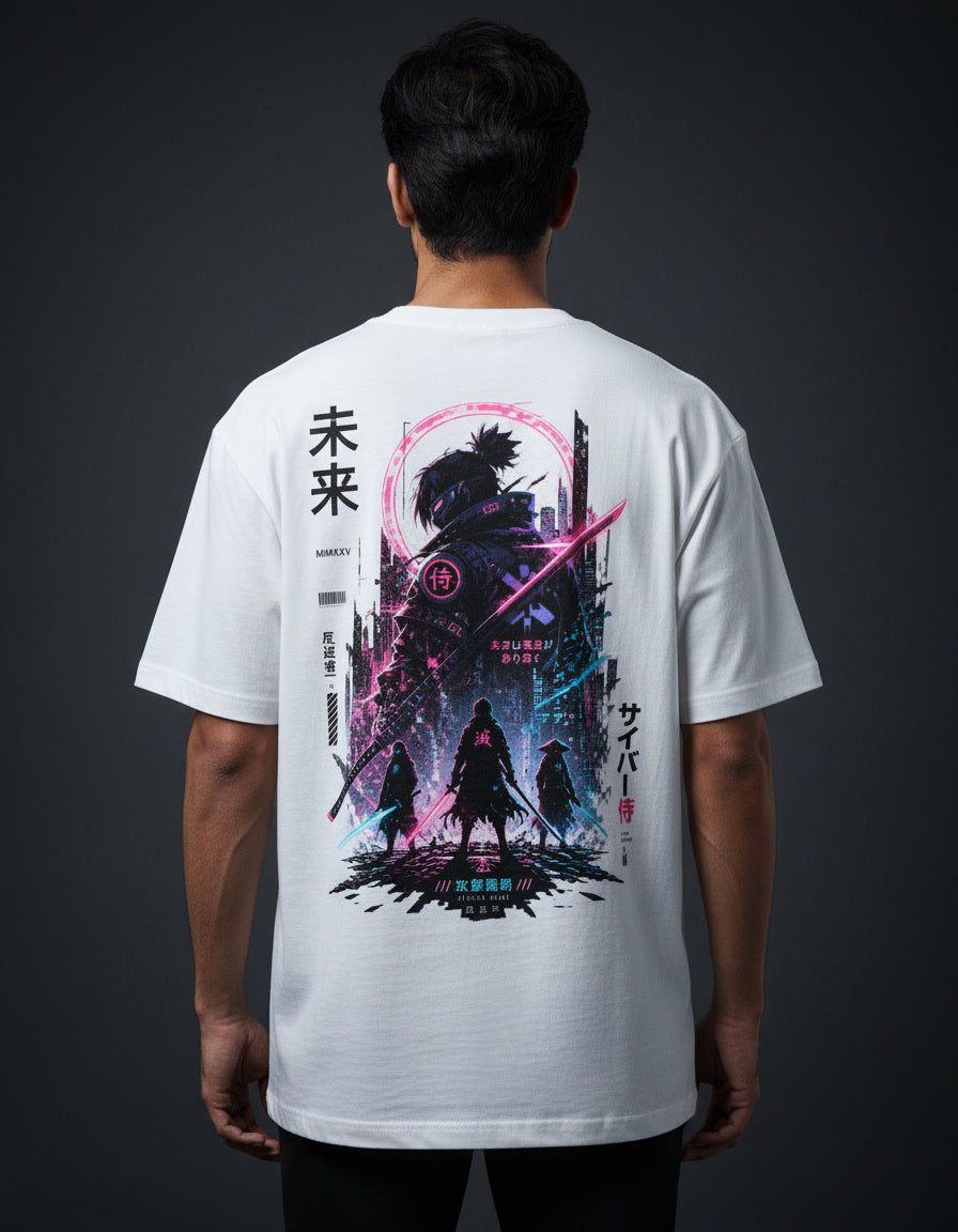 Cyber Samurai Oversized Classic T-Shirt