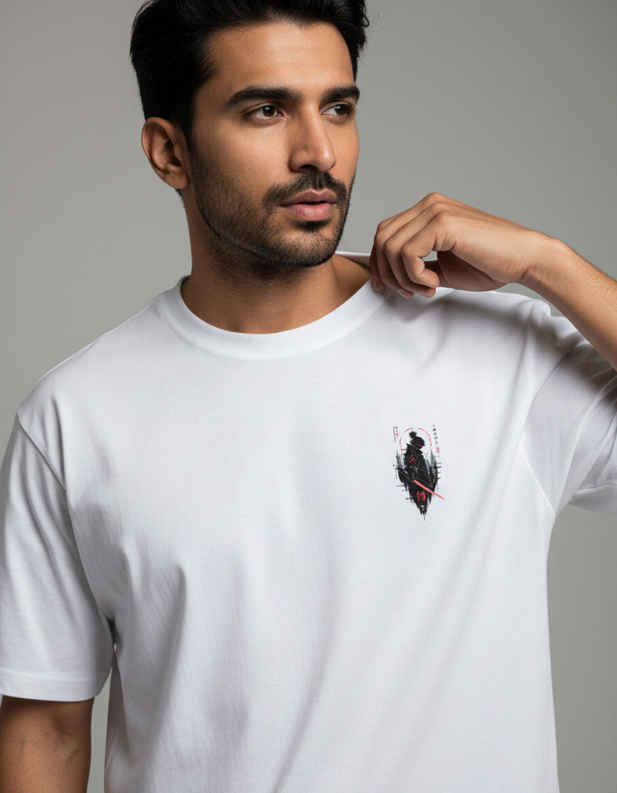 Cyber Samurai Oversized Classic T-Shirt
